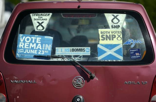 A resident in Liberton, part of the Edinburgh South constituency, makes their political affliation clear. Picture: Neil Hanna