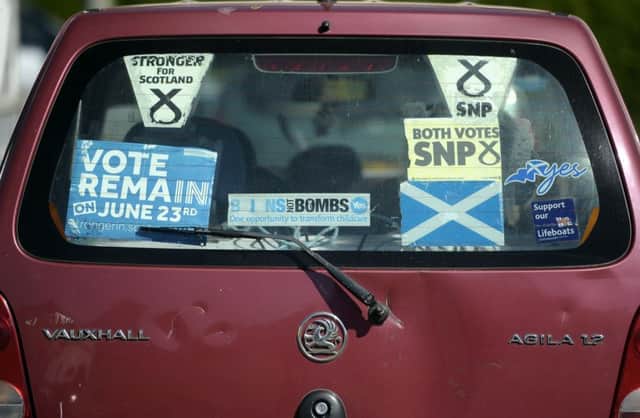 A resident in Liberton, part of the Edinburgh South constituency, makes their political affliation clear. Picture: Neil Hanna