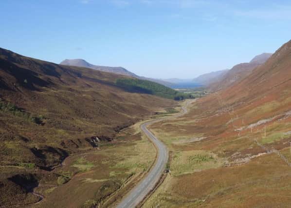 A section of the North Coast 500 in Torridon