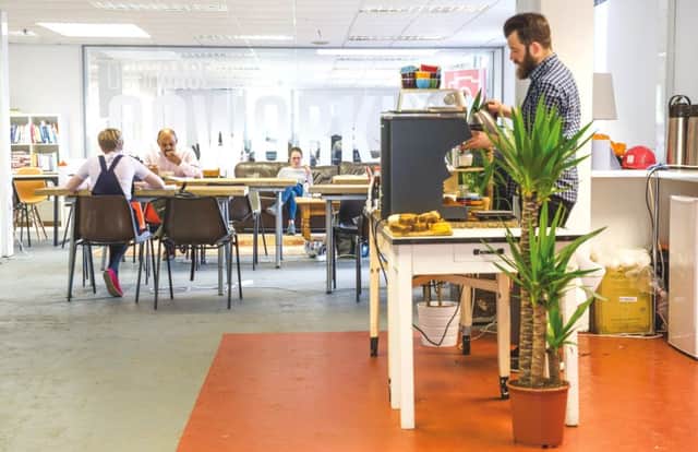 Communal spaces are thought to promote interactive working