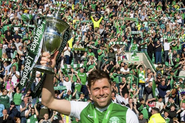 Grant Holt leaves the club with a Championship winning medal. Pic: SNS/Alan Harvey