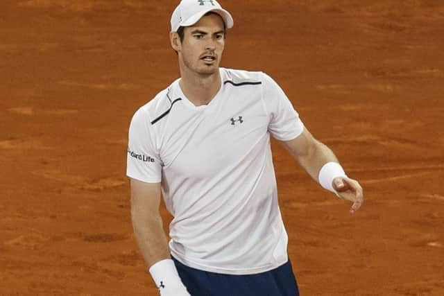 Andy Murray is anxious to find the spark that has been missing from his game. Picture: AP.