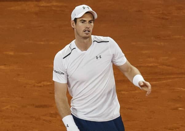Andy Murray is anxious to find the spark that has been missing from his game. Picture: AP.