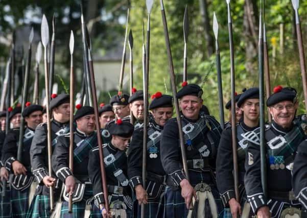 The Lonach Highlanders, who this summer will march together for the 176th time. PIC: Contributed.