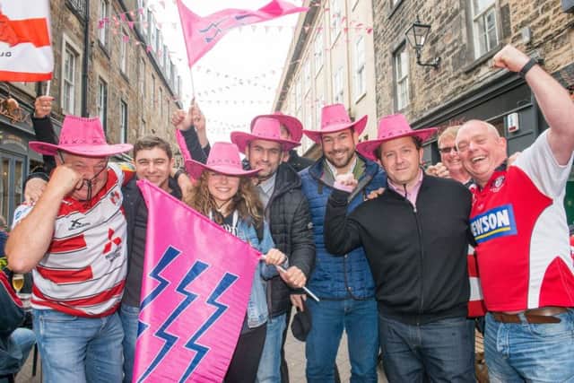 Fans gather in Edinburgh ahead of this weekend's Champions Cup double-header. Picture: Ian Georgeson/JP Resell