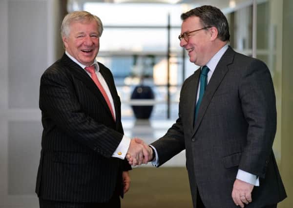 Martin Gilbert of Aberdeen Asset Management chief and Keith Skeoch of Standard Life will be joint chief executives of the new company. Photograph: Graham Flack