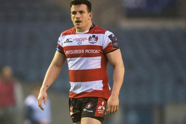 Gloucester's Matt Scott in action in the Challenge Cup final. Picture: Ross Parker