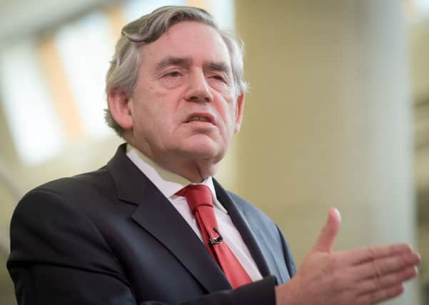 Former Prime Minster Gordon Brown used a speech in Kirkcaldy to warn against rising child poverty rates under the Conservatives. Picture: Ben Birchall/PA Wire
