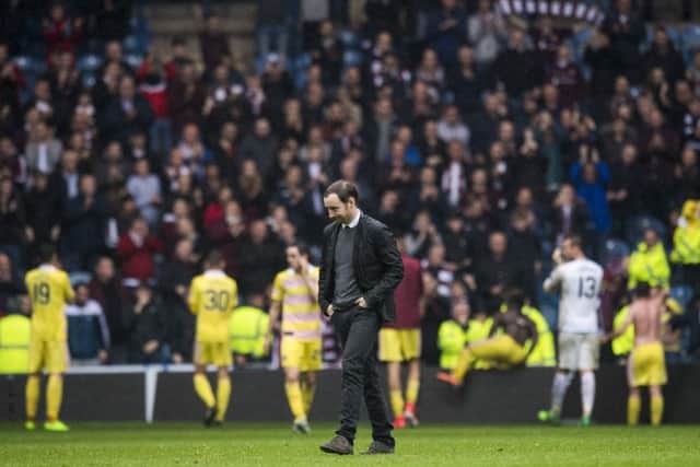 Ian Cathro left with mixed feelings at full-time. Pic: SNS/Craig Williamson