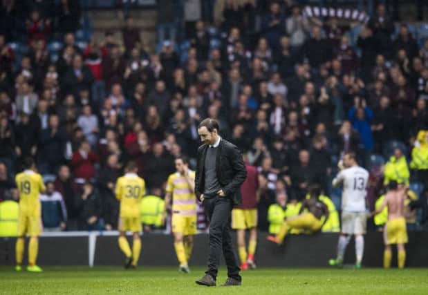 Ian Cathro left with mixed feelings at full-time. Pic: SNS/Craig Williamson