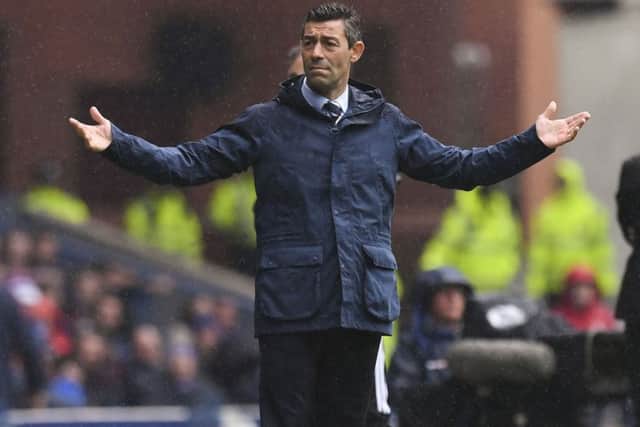 Pedro Caixinha questioned his players' decision making. Pic: SNS/Craig Williamson
