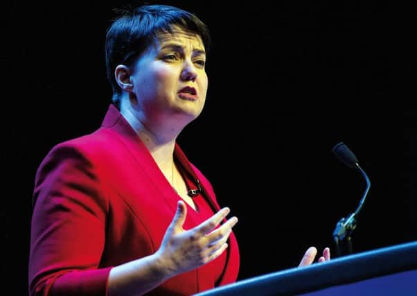 Ruth Davidson has taken a calculated risk by diverging from UK party policy. Picture: John Devlin