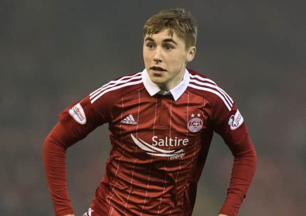 Dean Campbell makes his debut for Aberdeen. Picture: Alan Harvey/SNS