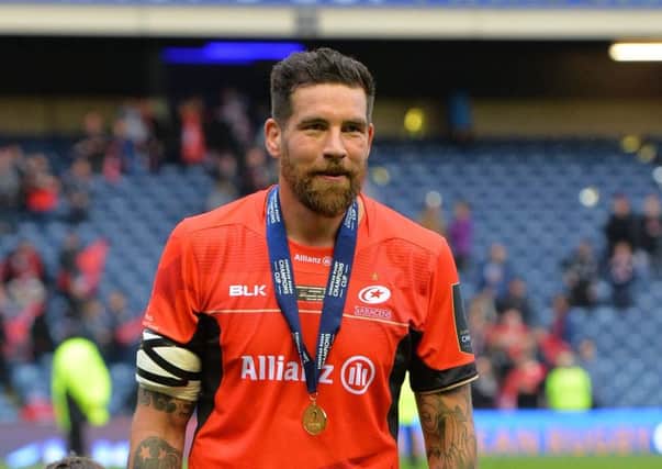 Jim Hamilton is bowing out as a European Cup winner with Saracens. Picture: Mark Runnacles/Getty Images