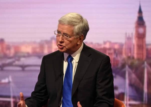 Michael Fallon on the Andrew Marr Show. Picture; contributed