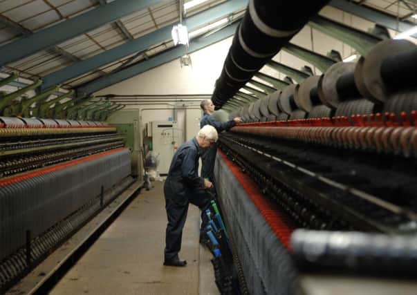 The spinning machines in Harris Tweed Hebrides mill, North Shawbost, Isle of Lewis.
 
Picture: Harris Tweed
 Hebrides