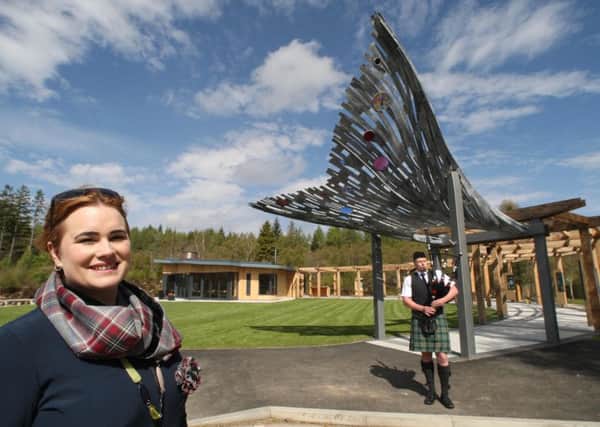 Valerie Houston, project implementation manager, at the new Falls of Shin visitor centre. Picture: Peter Jolly/PR Platform/Contributed
