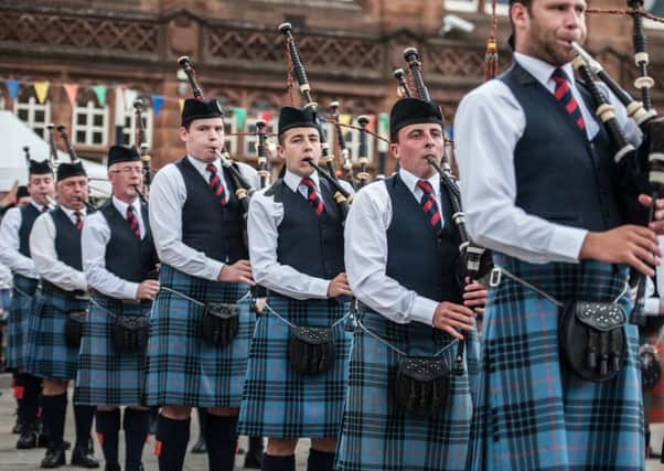 The British Pipe Band Championships will take place in Paisley on Saturday. Picture: John Devlin