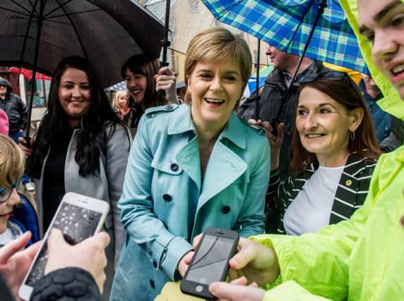 The Conservatives claimed Nicola Sturgeon and other senior SNP figures had 'never accepted' the 2014 referendum result. Picture: John Devlin