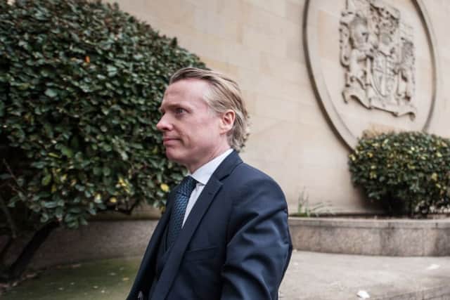 Former Rangers owner Craig Whyte arrives at the High Court in Glasgow. Picture: John Devlin