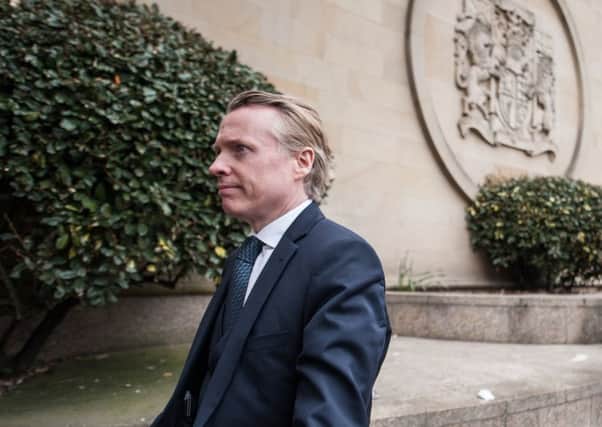 Former Rangers owner Craig Whyte arrives at the High Court in Glasgow. Picture: John Devlin