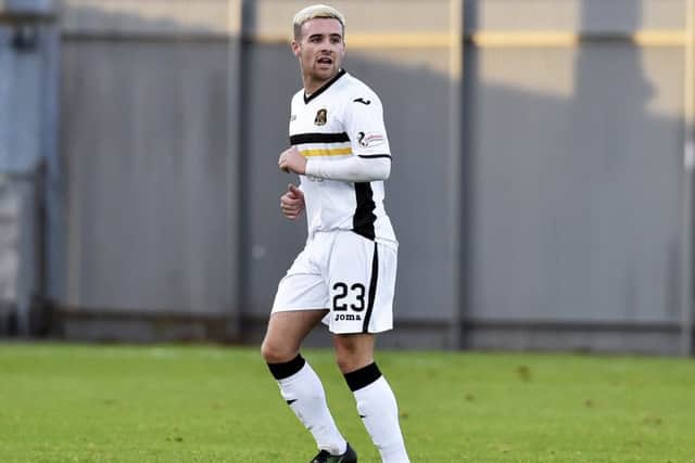 Lewis Vaughan in action for Dumbarton. Pic: SNS/Rob Casey