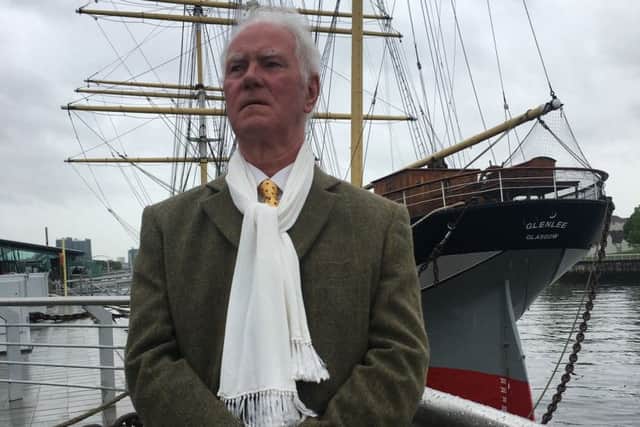 Comann na Mara chairman Gus MacAulay confirms second St Kilda Challenge at launch with the Tall Ship Glenlee in Glasgow. Picture: Contributed