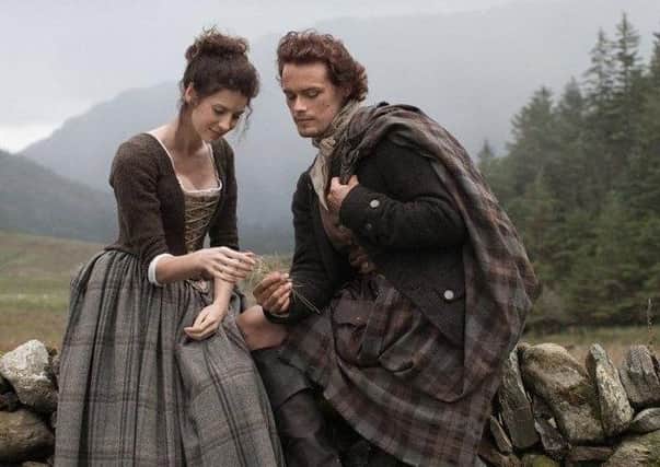Picture: Caitriona Balfe and Sam Heughan in Outlander, contributed