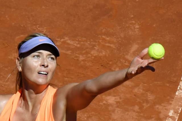 Maria Sharapova is playing in Rome this week. Picture: AFP/Getty Images