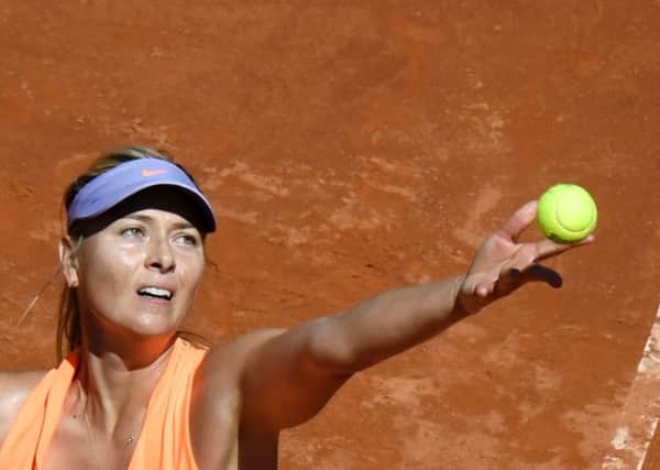 Maria Sharapova is playing in Rome this week. Picture: AFP/Getty Images