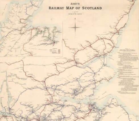Airey's Railway Map of Scotland. Picture: National Library of Scotland http://maps.nls.uk