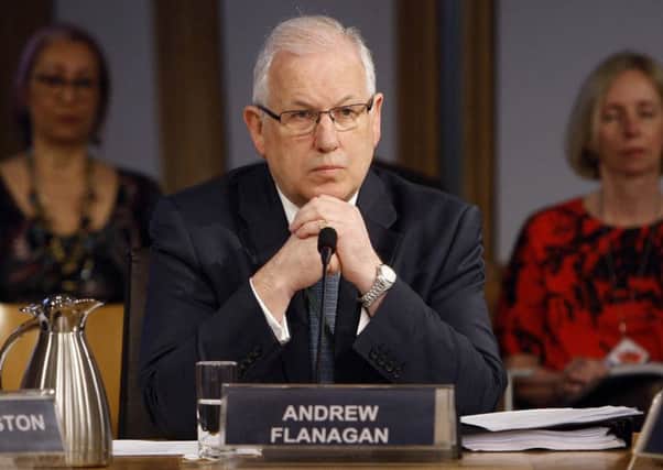 Andrew Flanagan's appearance at a Holyrood audit committee last week prompted calls for his resignation as chairman of the Scottish Police Authority.