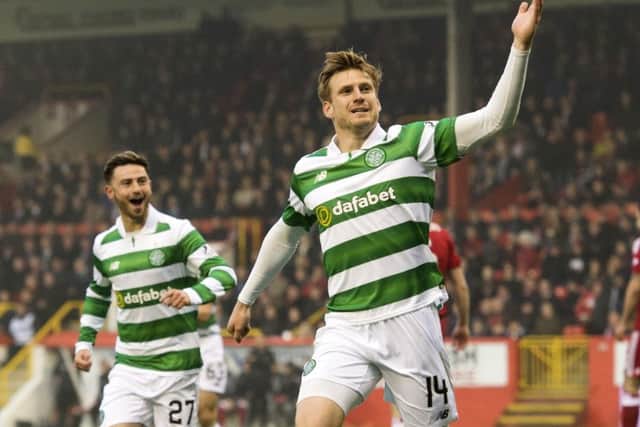 Stuart Armstrong tipped to entice English elite. Pic: SNS/Alan Harvey