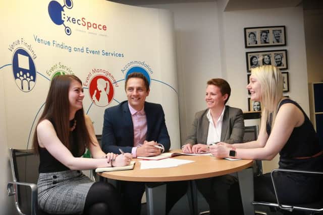 From left: Kristin Lamb, Graeme McLaughlin, Emma Little and Pamela McCaw of ExecSpace. Picture: Stewart Attwood