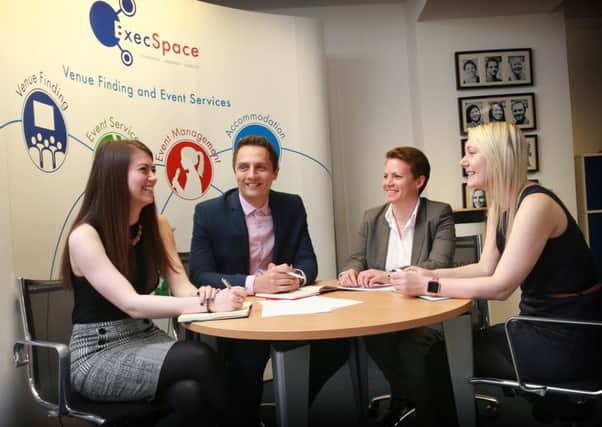 From left: Kristin Lamb, Graeme McLaughlin, Emma Little and Pamela McCaw of ExecSpace. Picture: Stewart Attwood