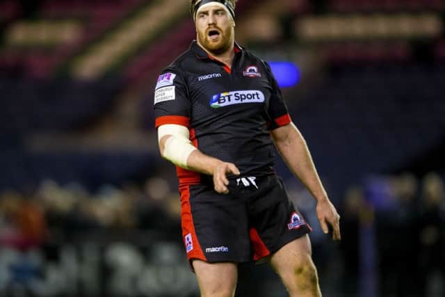 Simon Berghan in action for Edinburgh. Pic: SNS/Bill Murray
