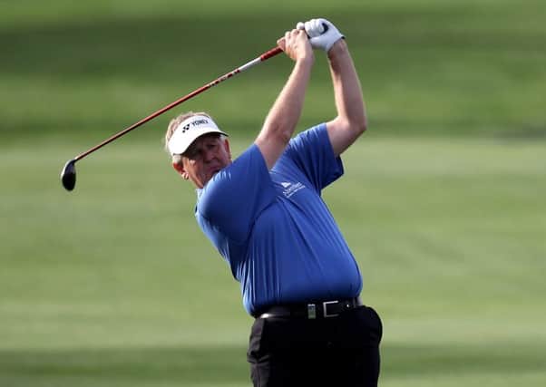Colin Montgomerie returns to action this week following an ankle injury.  Picture: Ross Kinnaird/Getty Images