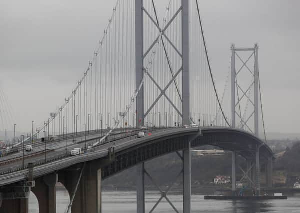 Patsy will abseil from the Forth Road Bridge this weekend. Picture: Scott Louden