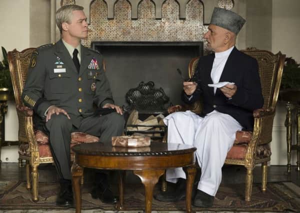 Brad Pitt and Ben Kingsley in War Machine