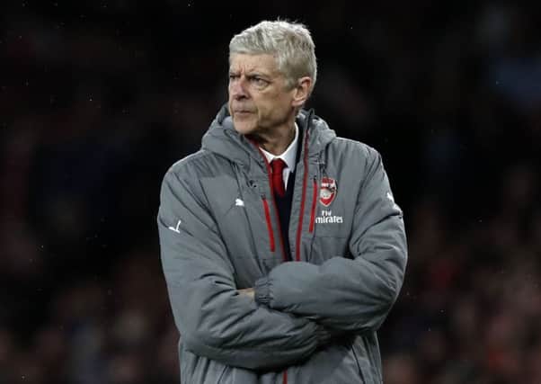 Arsene Wenger could leave Arsenal as an FA Cup winner following next Saturdays final against Chelsea.  Photograph:Adrian Dennis/AFP/Getty