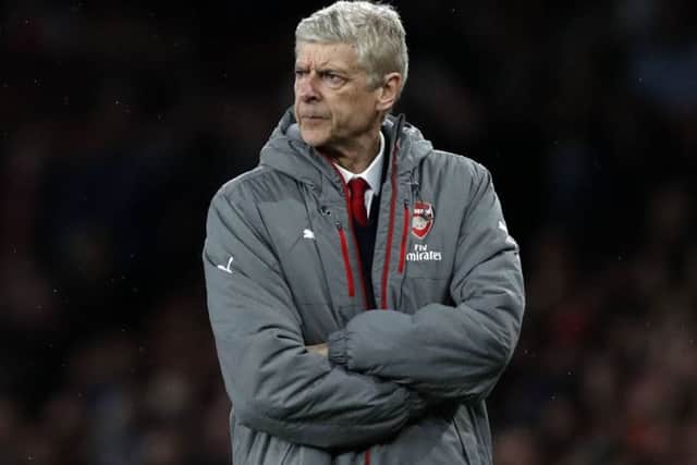 Arsene Wenger could leave Arsenal as an FA Cup winner following next Saturdays final against Chelsea.  Photograph:Adrian Dennis/AFP/Getty