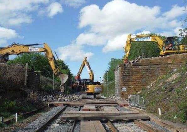 The project to speed up journeys was originally due to have been completed last December. Picture: Network Rail