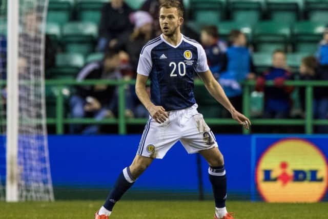 Jordan Rhodes in action for Scotland. Pic: SNS/Alan Harvey