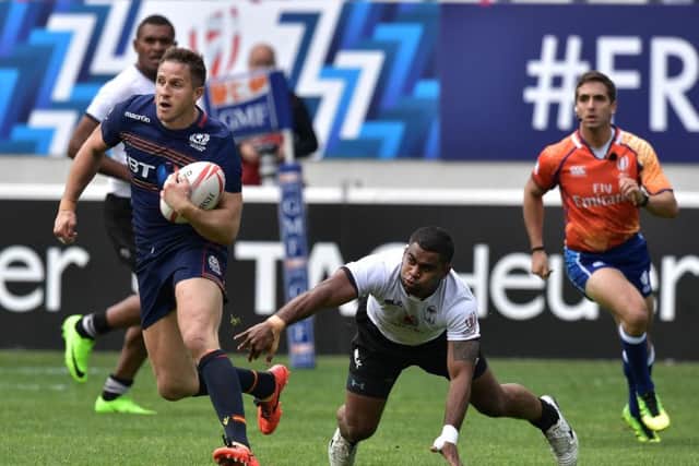 Mark Robertson helped Scotland defeat Fiji as the HSBC World Rugby Sevens in Paris last week. Picture: Charles McQuillan/Getty Images