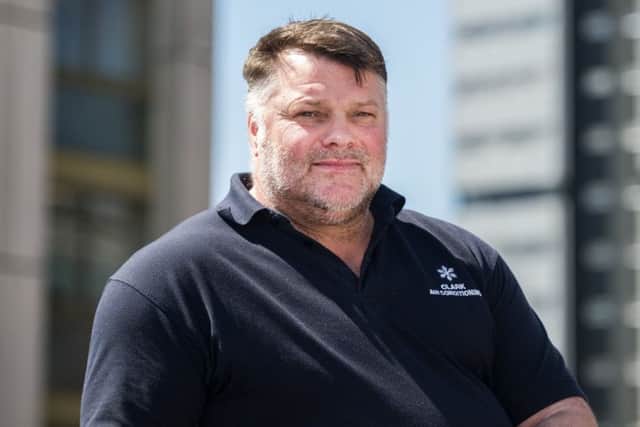 Dundee United stalwart John Clark now fits air conditioning for a living. Picture: John Devlin
