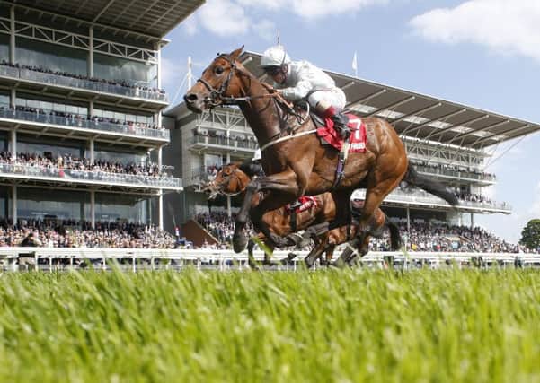 Franny Norton rides Permian to glory in the Betfred Dante Stakes at York. Picture: Alan Crowhurst/Getty Images