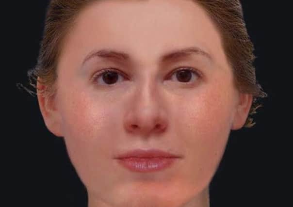 The image of the 18th century woman was constructed from her excavated skull.