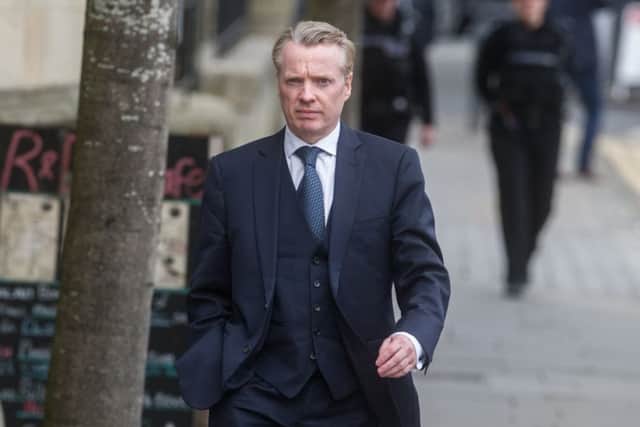 Former Rangers owner Craig Whyte arrives at Glasgow High Court. Picture: John Devlin
