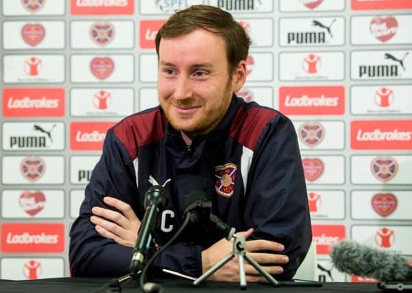 Hearts Head Coach Ian Cathro claimed there is no real stroy around his bust-up with Bjorn Johnsen. Pic: SNS/Ross Parker