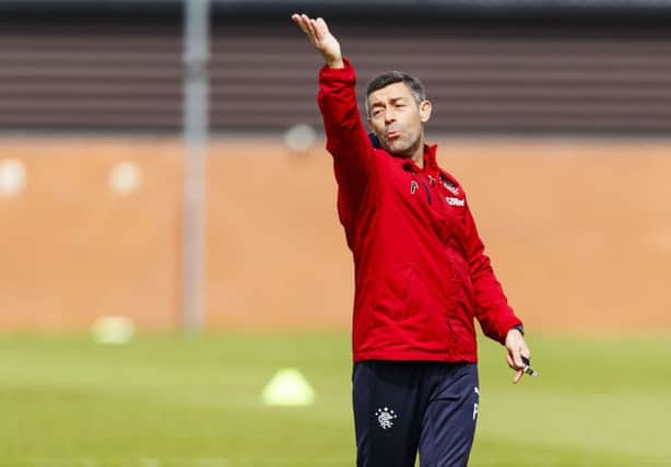 Rangers manager Pedro Caixinha said a glass of wine helped heal the rift with Derek McInnes. Pic: SNS/Roddy Scott